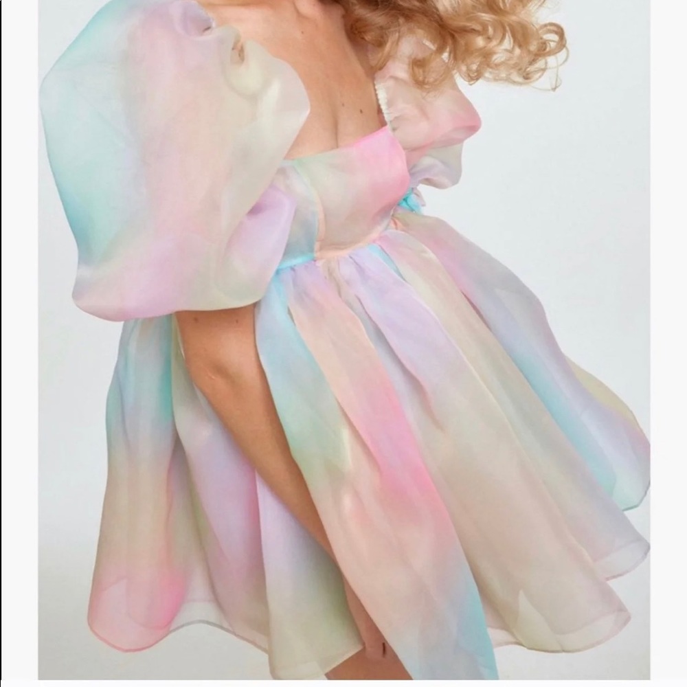 Selkie Puff Rainbow Dress